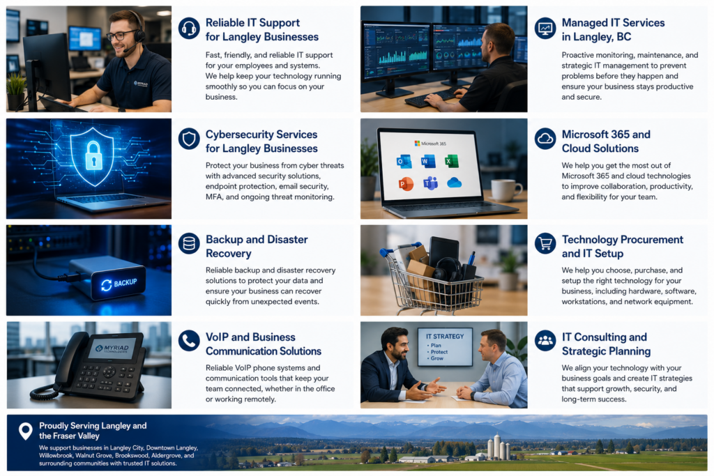 Managed IT support services for businesses in Langley