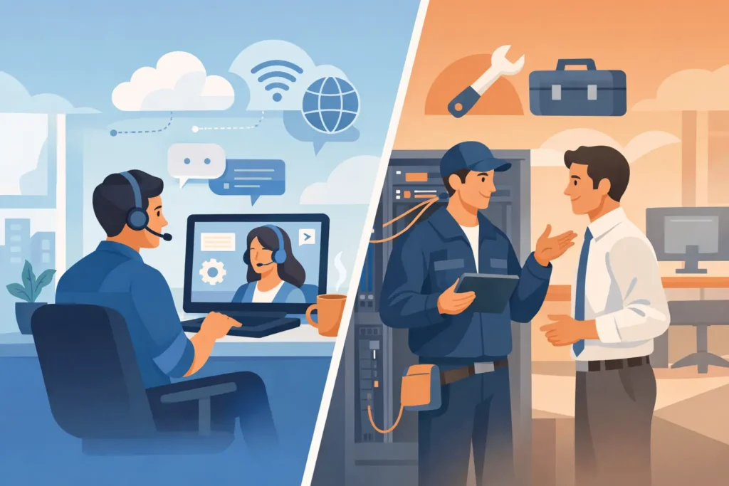 Remote Support Versus Onsite Support for Business
