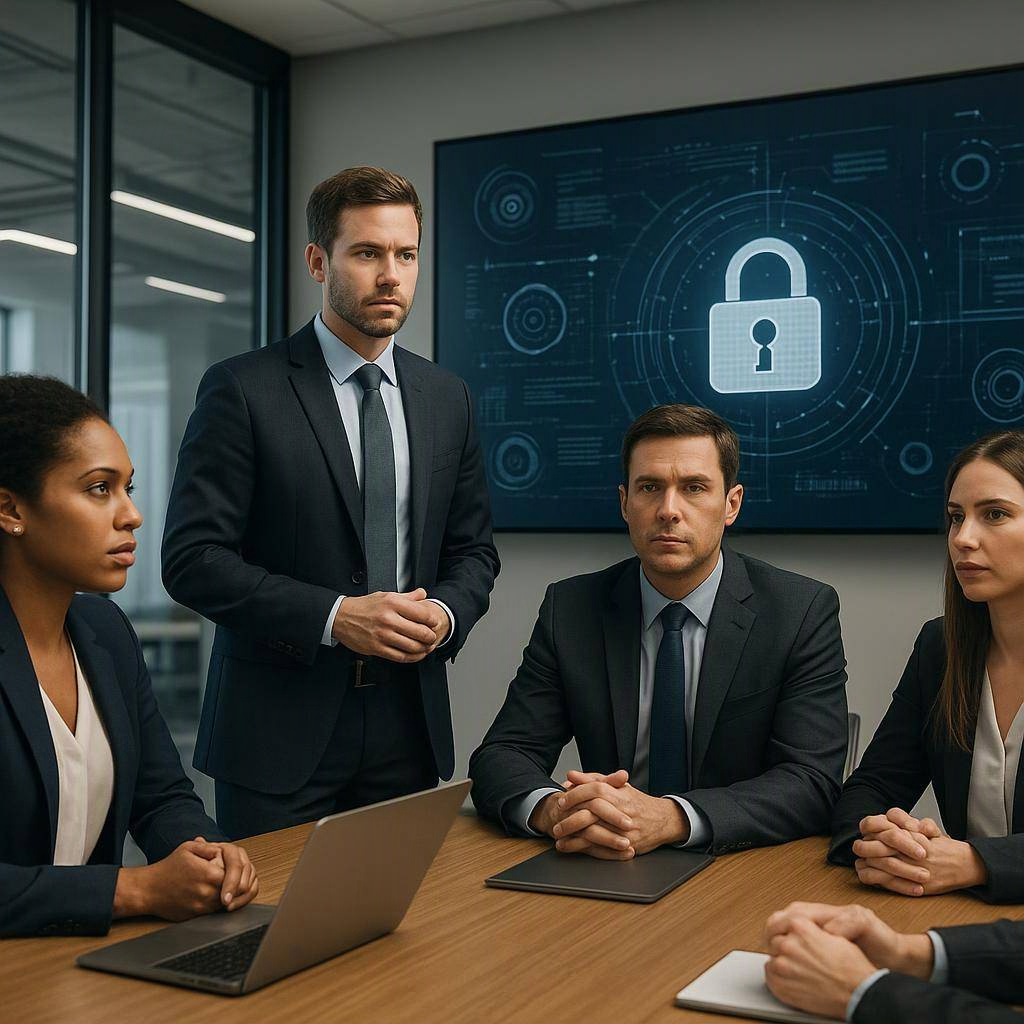 Ai phishing defense small - Cybersecurity defense concept for small businesses